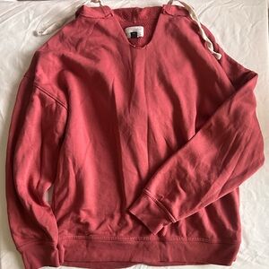 Red Pullover Sweatshirt
